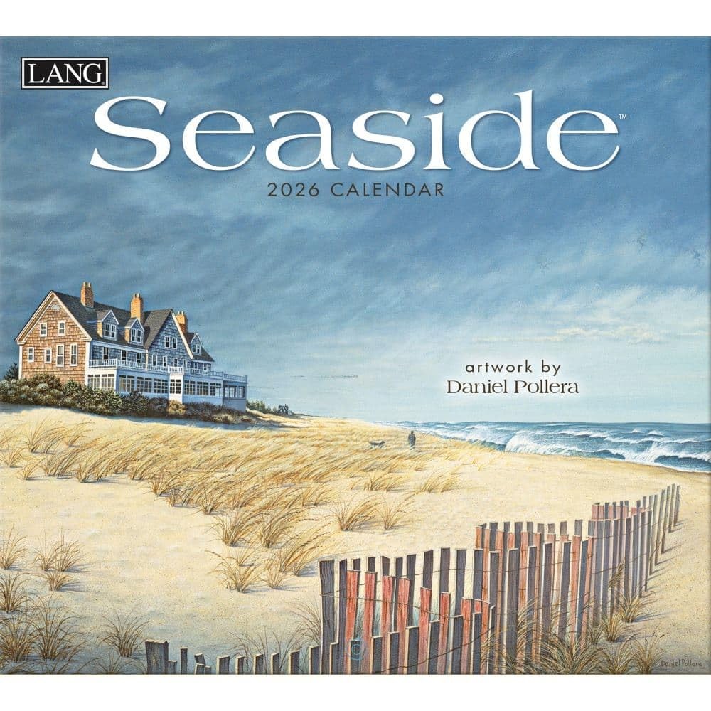 Lang Seaside 2026 Wall Calendar – 12-Month with 12.5″W x 0.2″H, 2026