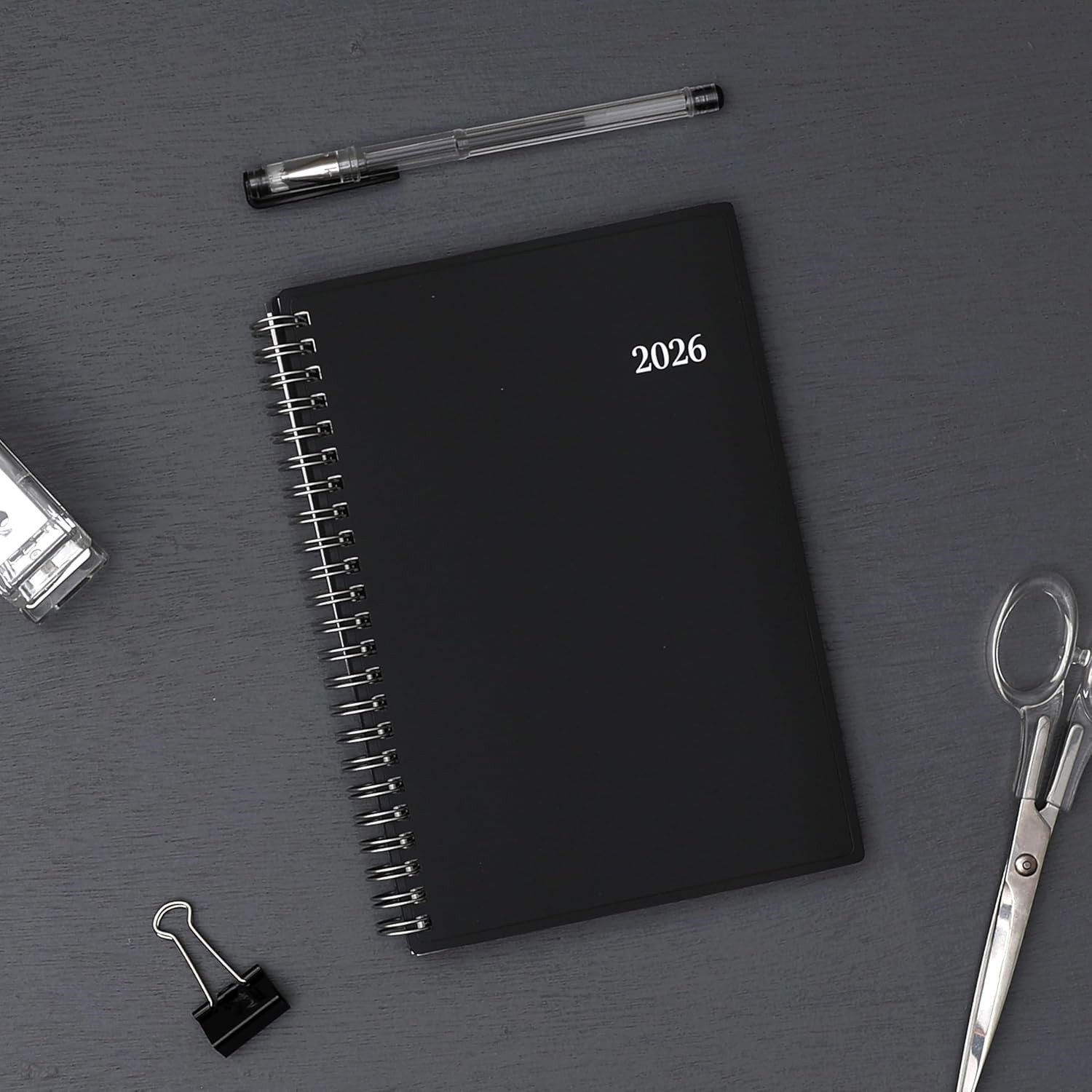2026 Wirebound Planner – Monthly/Weekly Layouts, Flexible Cover, 5″ x 8″