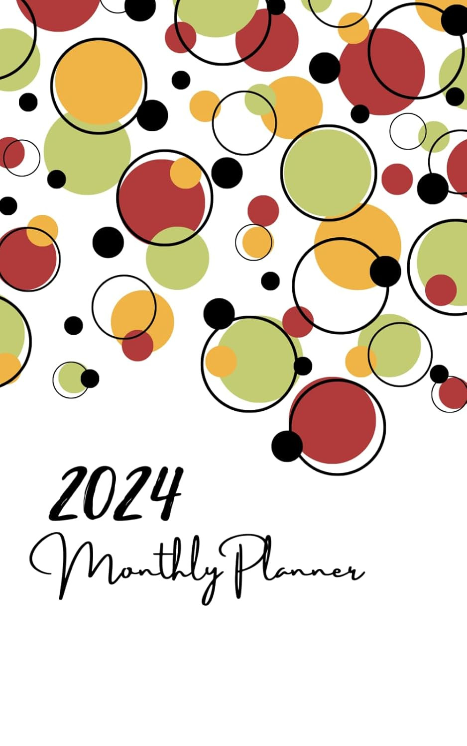 2024 Monthly Planner Small Size 5X8 Inches: One Year Calendar Schedule Organizer
