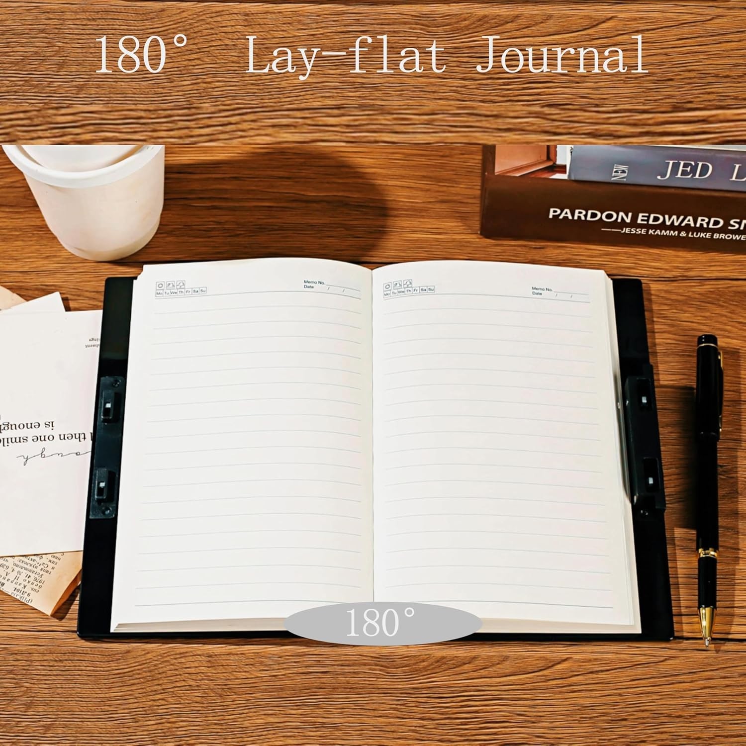 Diary with Lock – Soft Leather Journal Lock, Built-in A5, Peacock blue