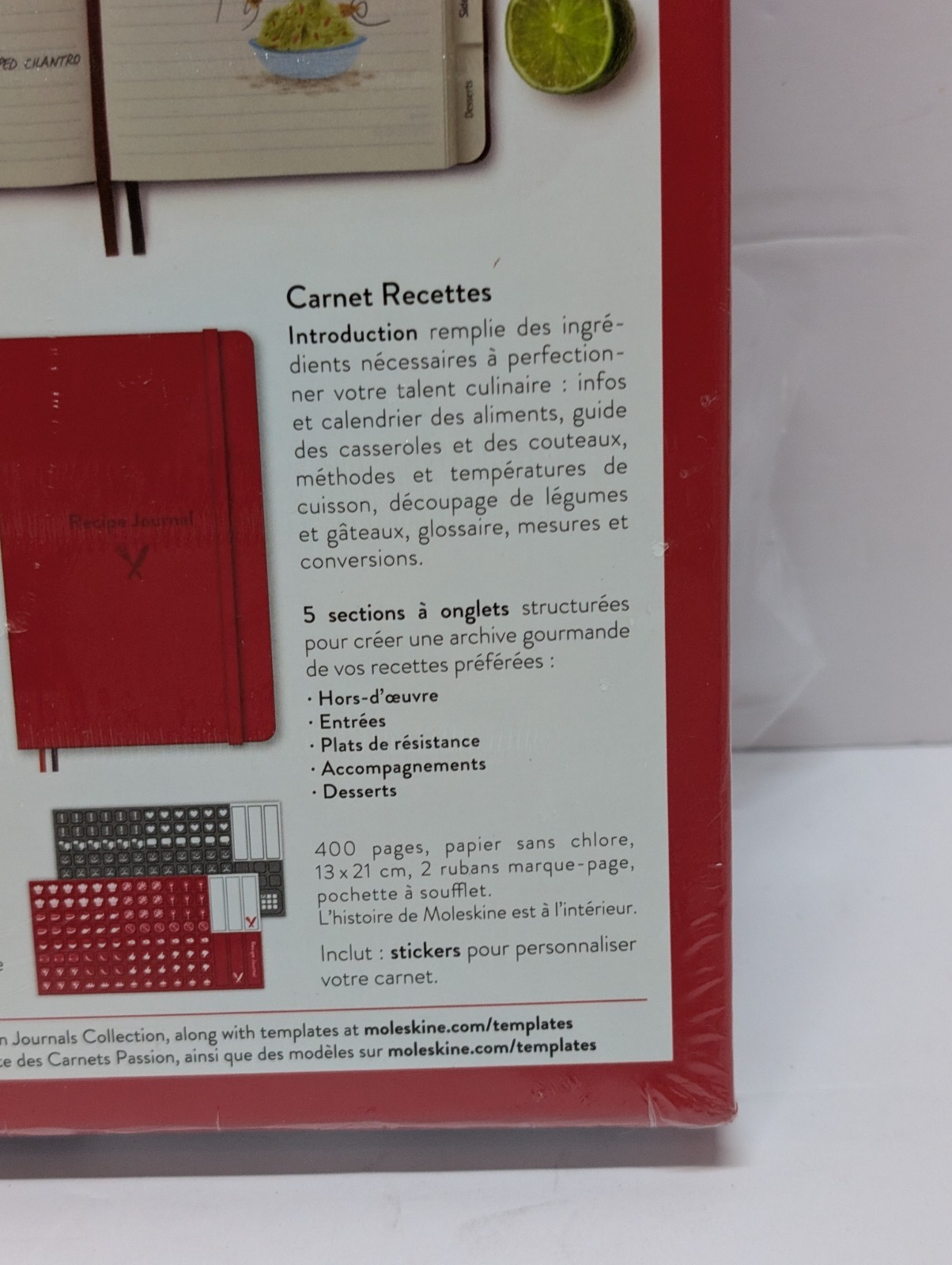 Moleskine Recipe Journal Notebook Scarlet Red Sealed New – Read Desc