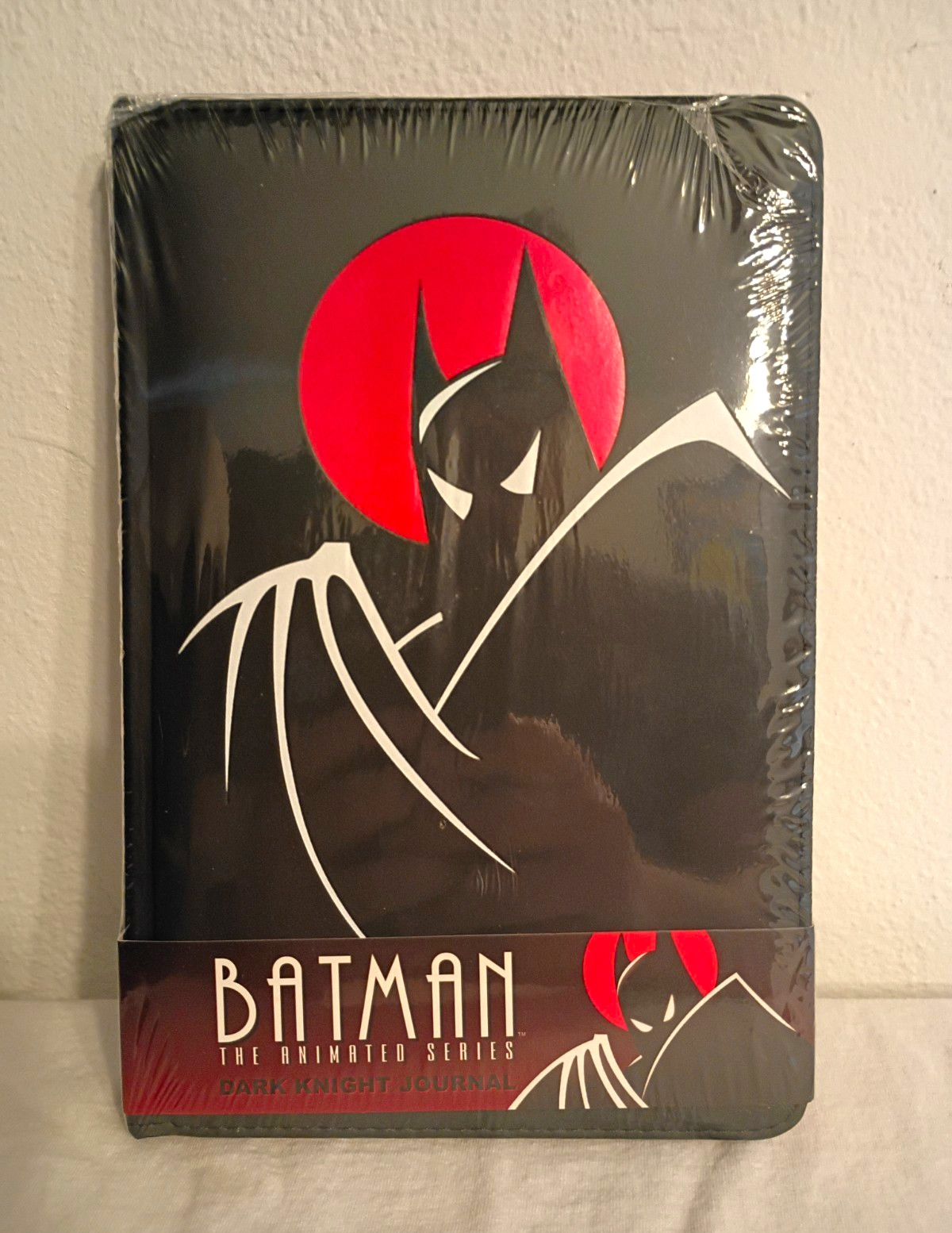 Qmx Batman: The Animated Series Dark Knight Blank Journal/Notebook Black & Red