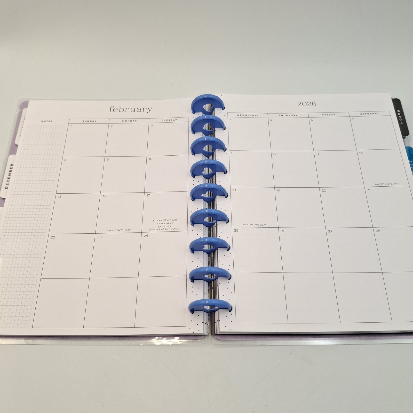 Happy Planner Classic 2026 Paper Raven Co 7×9.25 in. Disc Bound Weekly Monthly