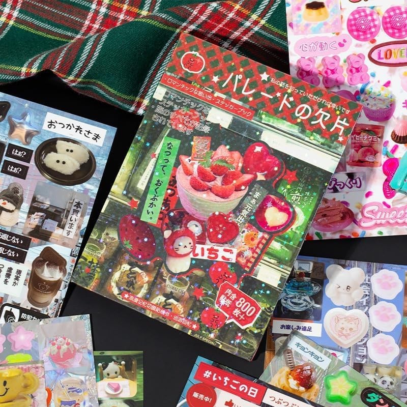 Japanese Sticker Book,45 Sheets Heisei Retro Romantic Memory Series Comic Man…