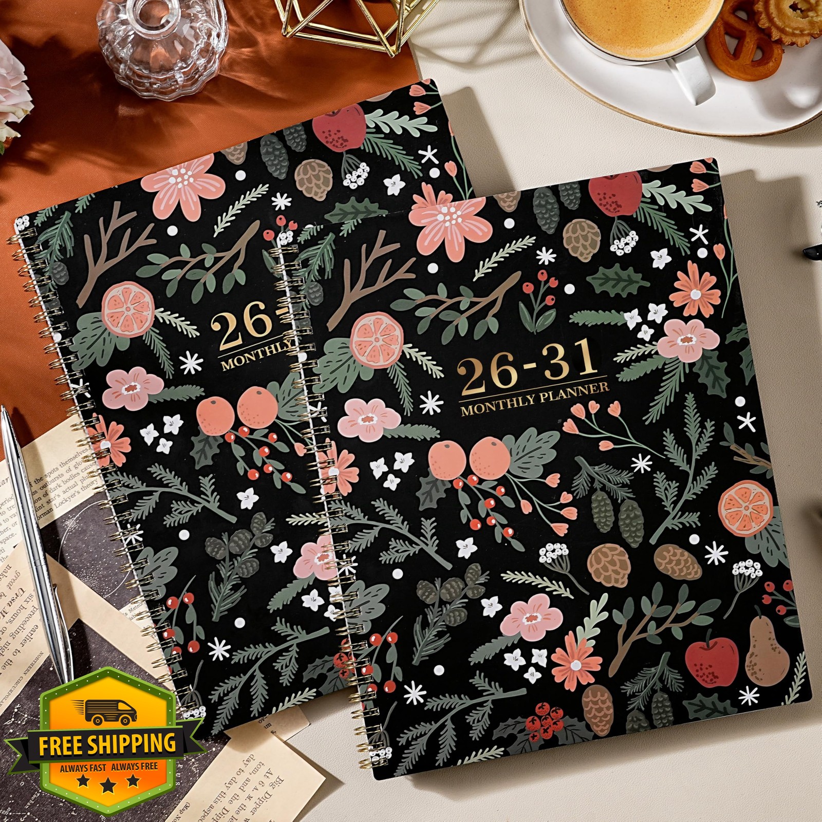 Artfan 2026-2031 5 Year Monthly Planner 9″x11″