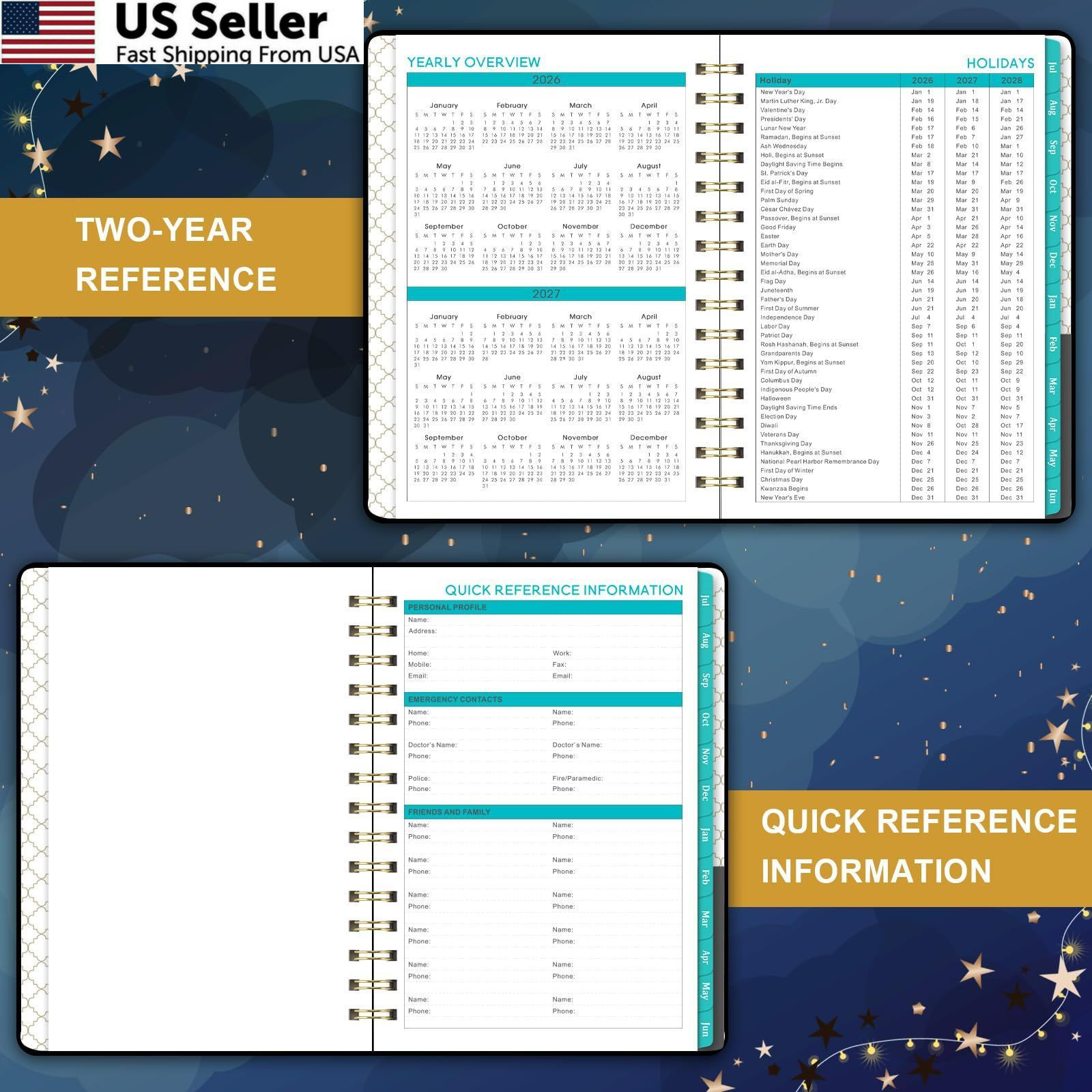 Planner 2026-2027 – Academic 2026-2027, 26-27 8.4″ x 6.3″, Black