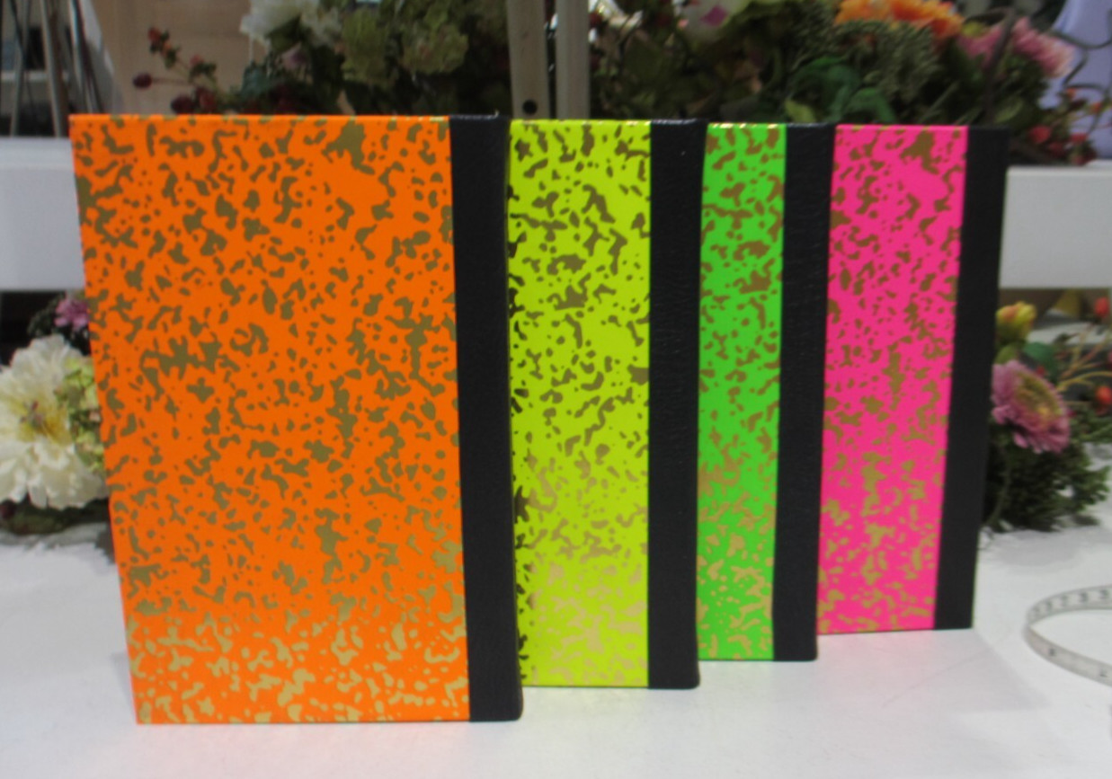 Graphic Image Composition Notebook Hardcover 224 Lined Pgs Neon ORANGE
