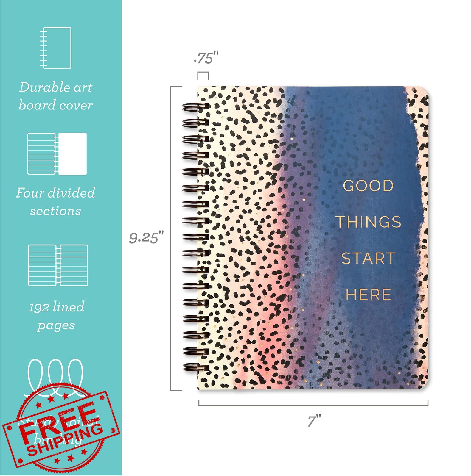 Compendium Good Things Purple Notebook