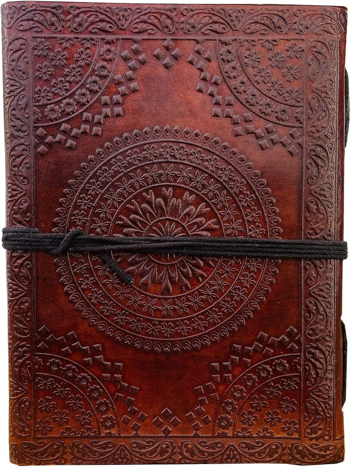 DOUBLE DRAGON Blank Page BOOK Handcrafted Leather Writing Unlined 5 X 7 JOURNAL