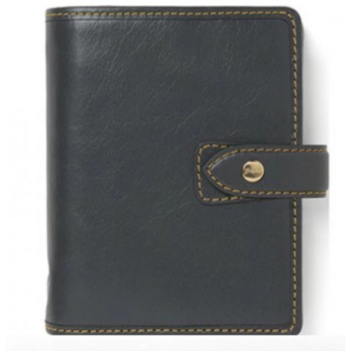 Filofax Malden Special Edition Charcoal Leather Organizer Limited Mini Personal