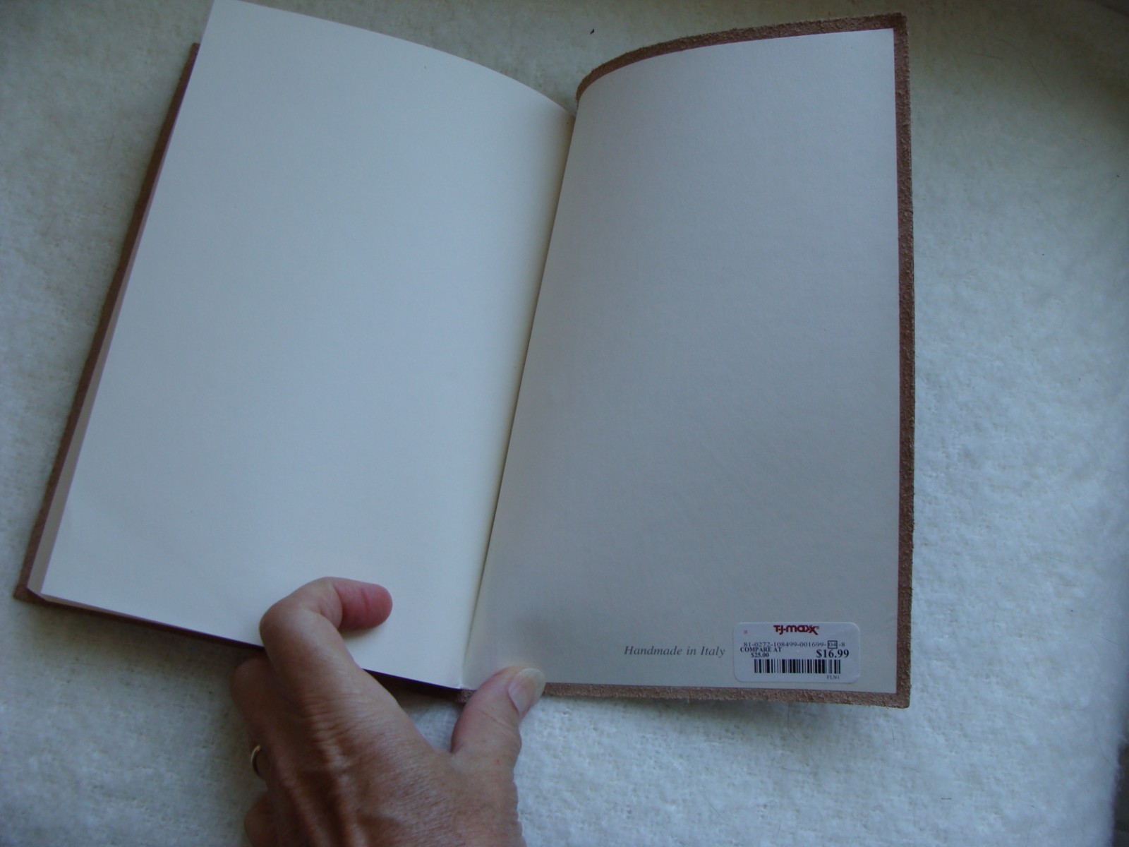 Journal leather handmade in Italy writing book