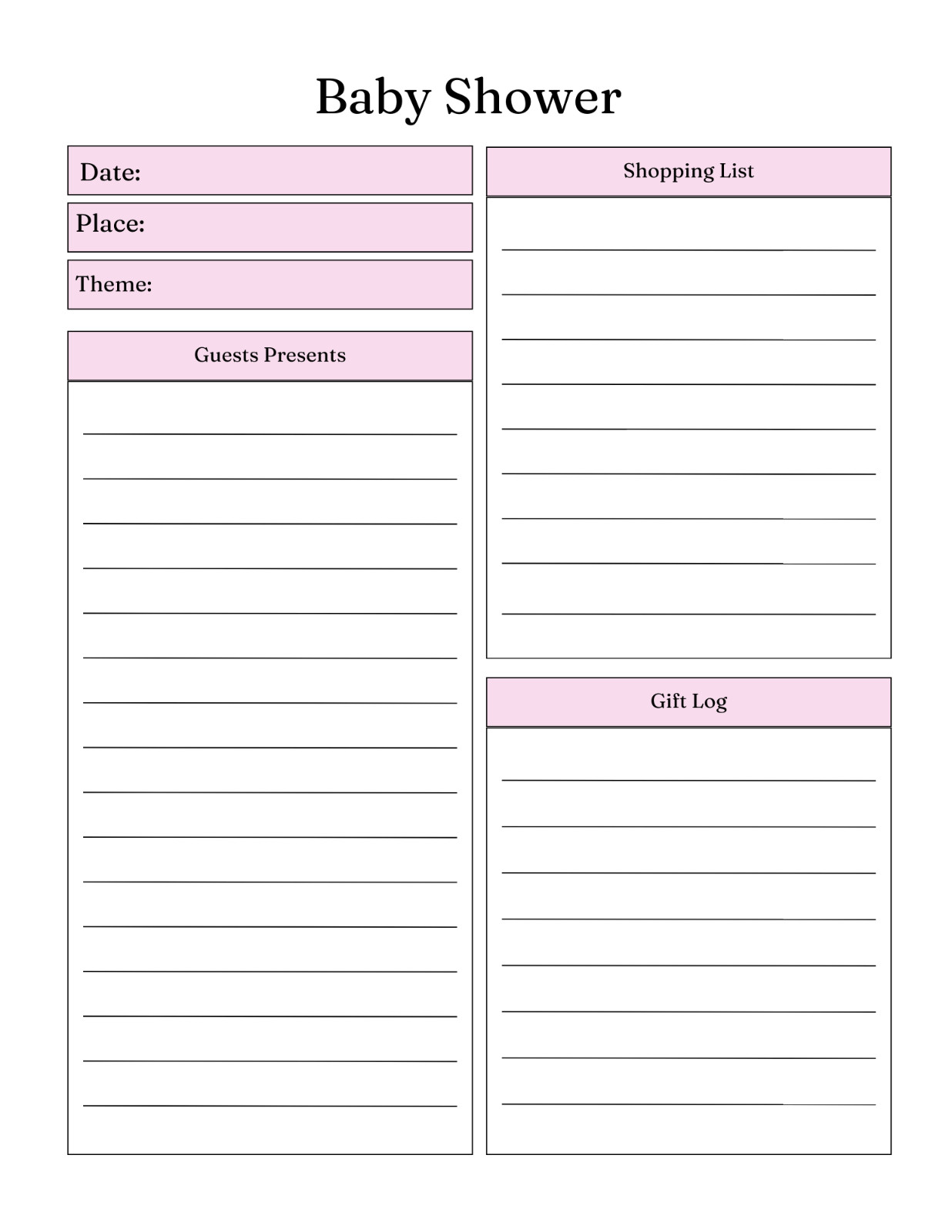 Digital Printable Planner Baby Bundle