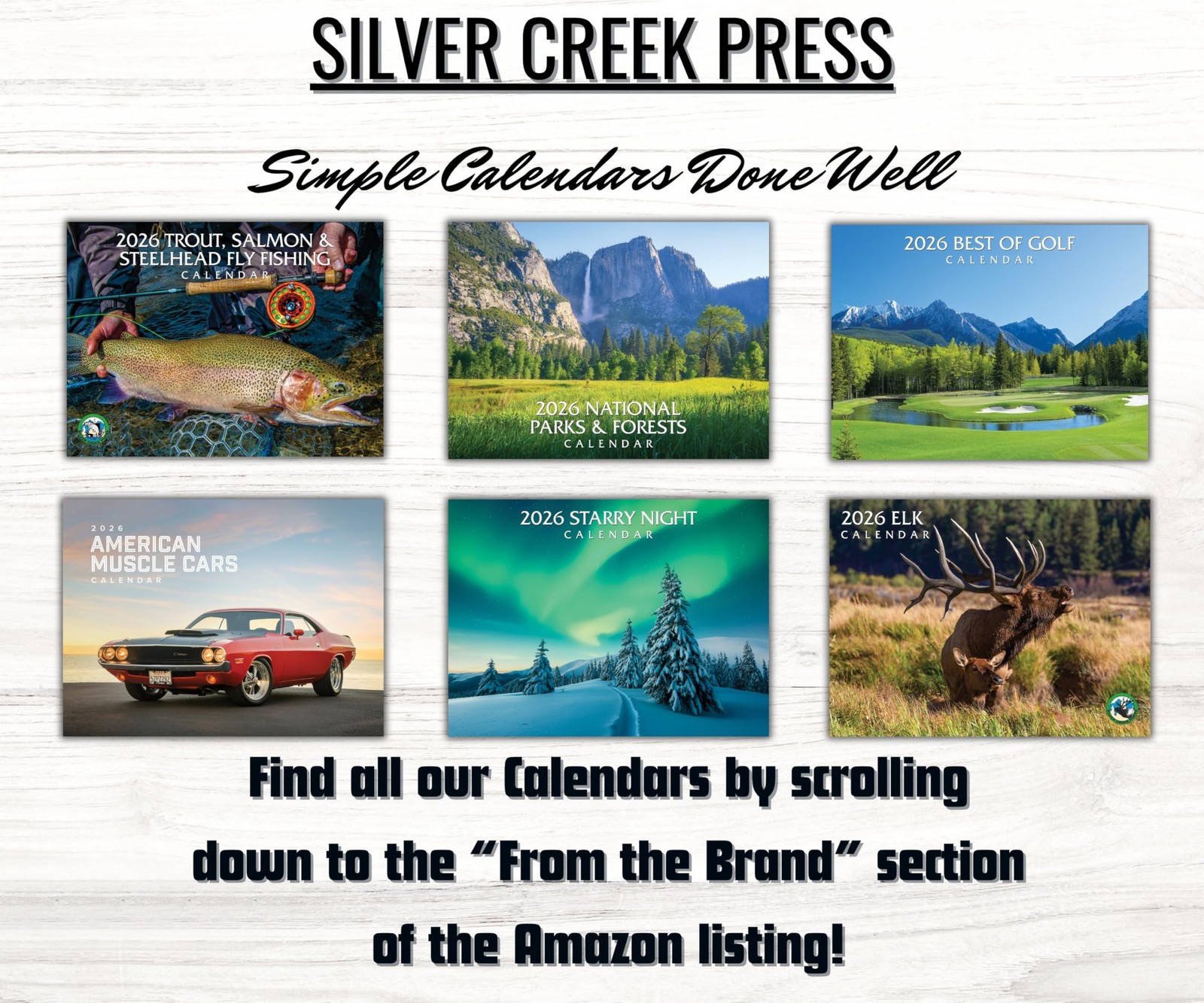 Silver Creek Press 2026 Super Cars Calendar – (7×7 MINI Calendar) – 2026