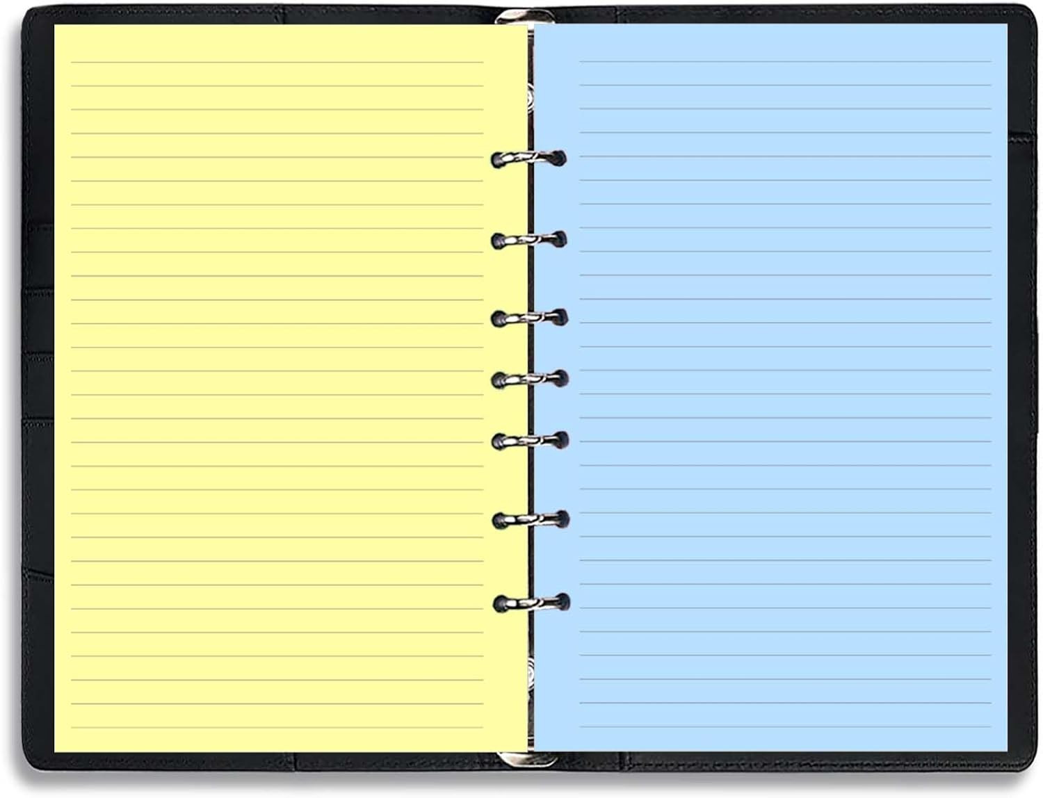 7-Hole Lined Refills Paper, A5 Filler Paper for Planner Inserts, A5 Loose Leaf P