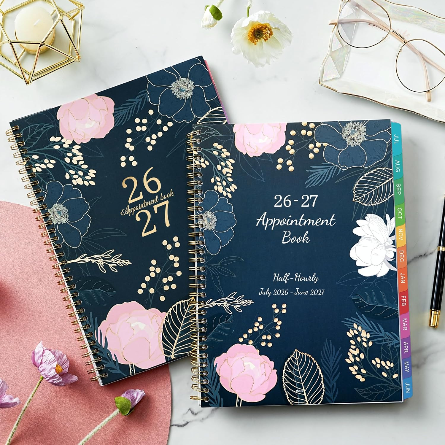 2026-2027 Appointment Book July 2026 June 2027 Weekly 9″X11″ Hourly Planner Tabs
