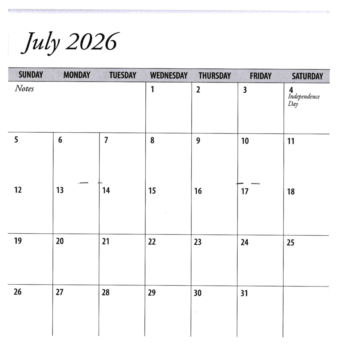 Color Choice * White Flower * 2 Year Pocket Calendar Planner 2025-2026 w Notepad