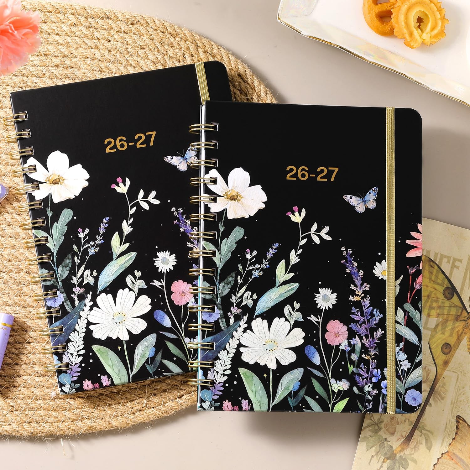 2026 2027 Planner Weekly Monthly Academic Hardcover 6.5×8.5 Colorful Tabs