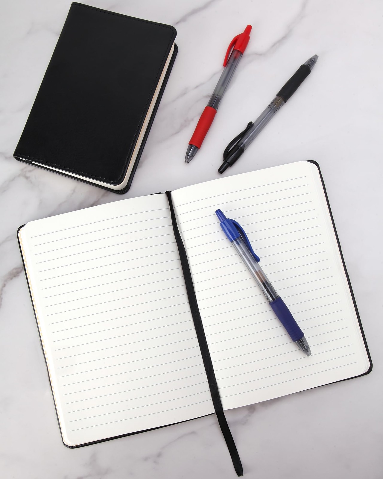 WORLD TRAVELER Eccolo Large Simply Black Lined Journal 8X10, 8X10