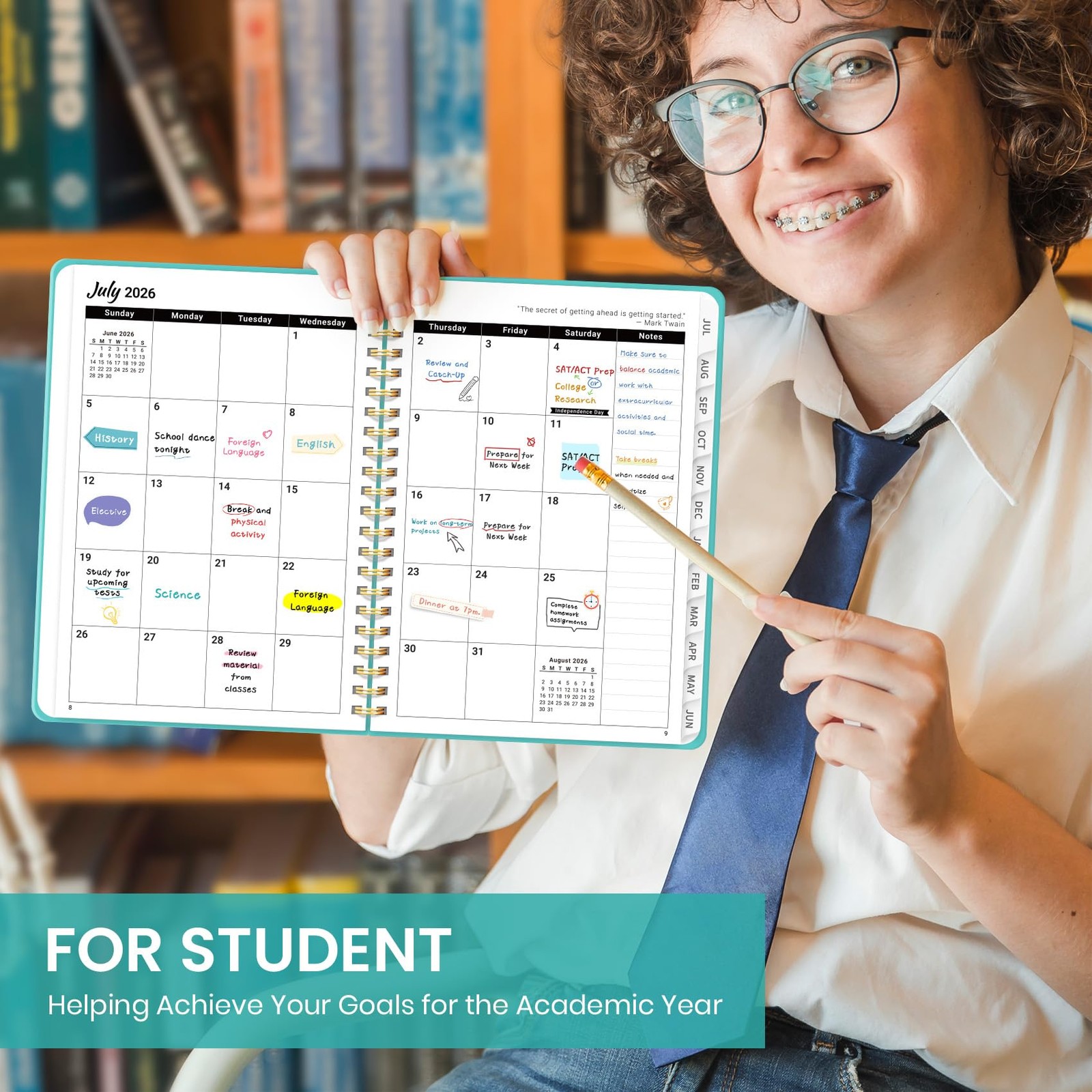 Planner 2026-2027 for Women & Men, Academic Monthly and Weekly Calendar Planner