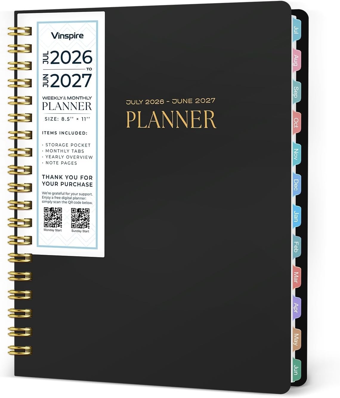 2026 Planner Yearly Monthly & Weekly Planner 2026-2027 Teachers & Students