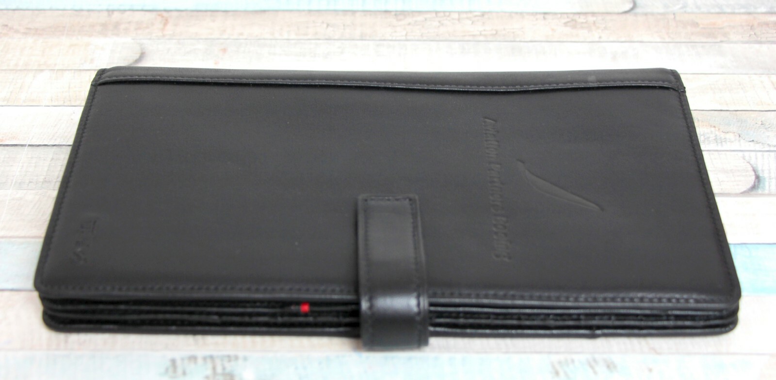 NWT 5.25″x8.75″ Tumi MERIDIAN Boing BLACK REAL LEATHER ULTIMATE TRAVEL ORGANIZER
