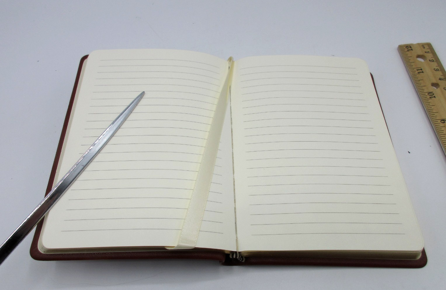 Journal 4×6″ Flexible Leather Cover 240 Lined Pages Graphic Image $60 Clay