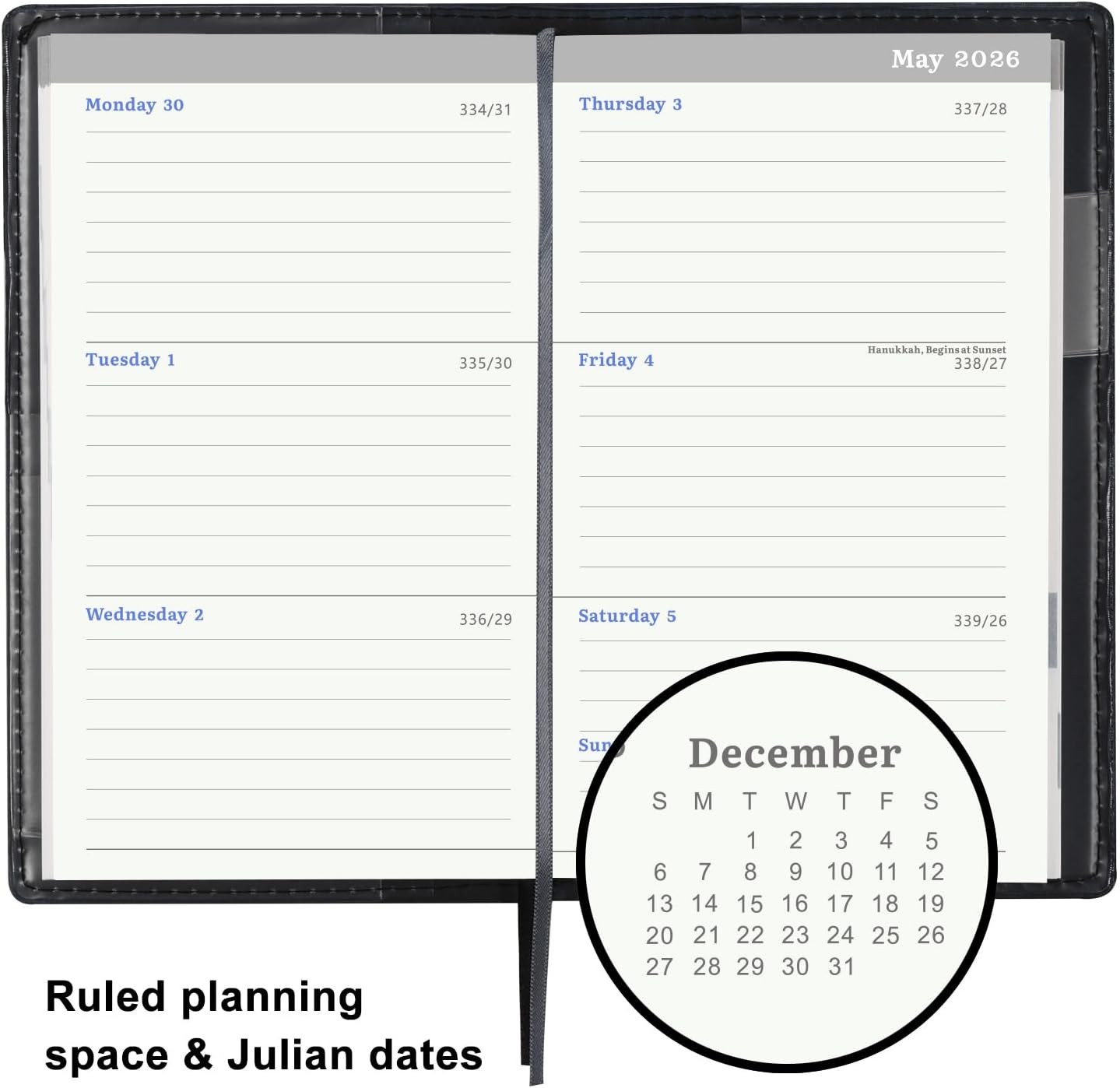 2026 Pocket Calendar – Weekly Monthly Planner, Small Schedule Organizer