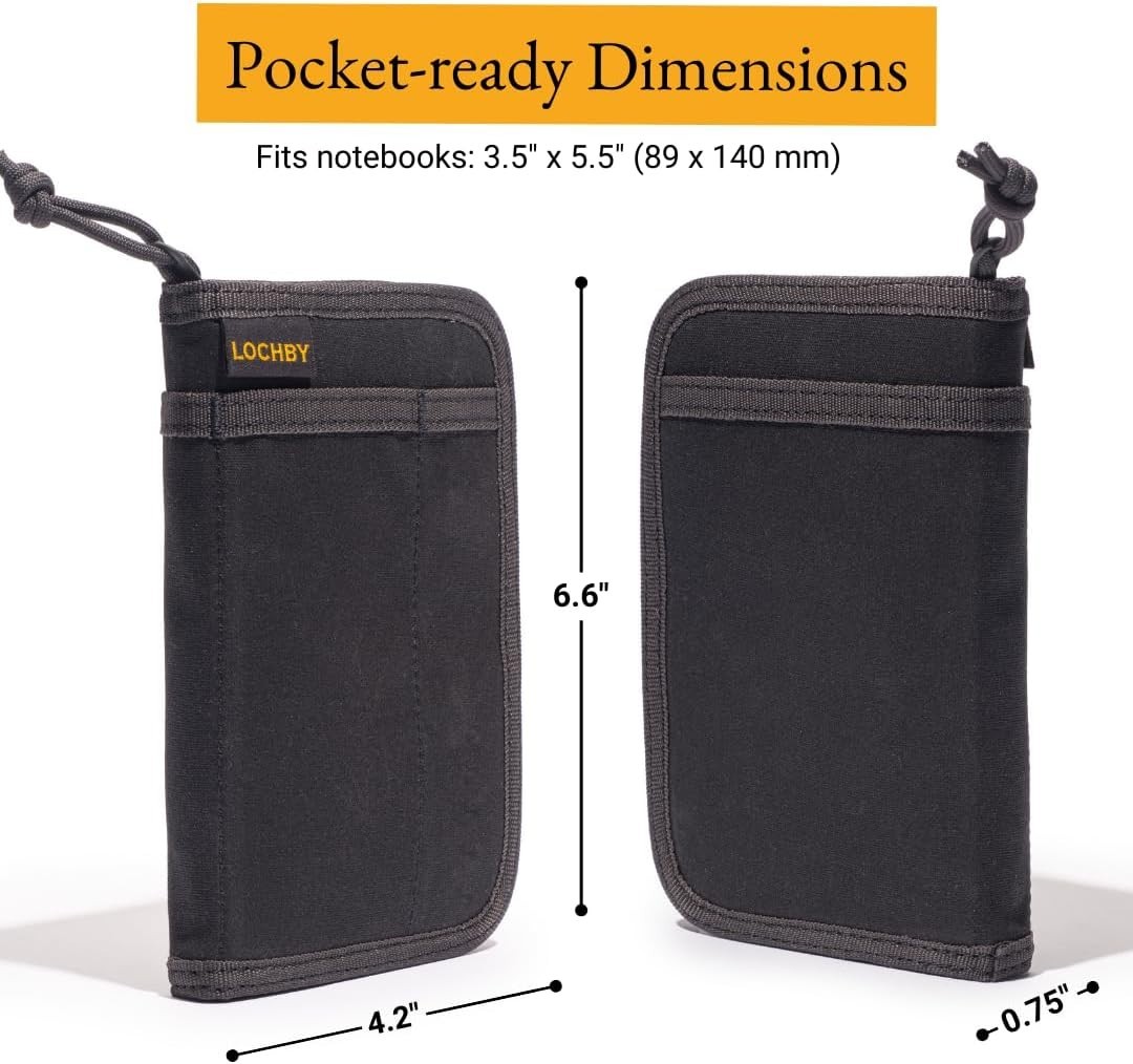 Pocket Journal Tomoe River 3.5 x 5.5 Notebook Waxed Canvas LOCHBY Ideal Daily