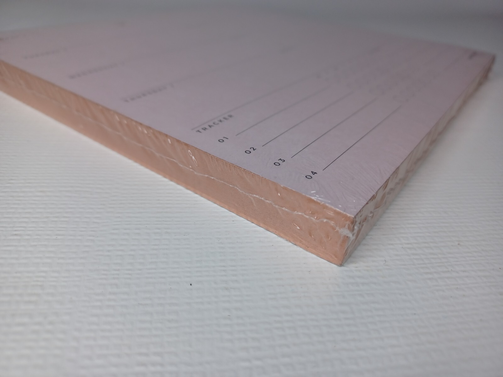 Russell + Hazel 7″ Square Weekly Planning Planner Refill Pad Rose Gold Gilt Edge