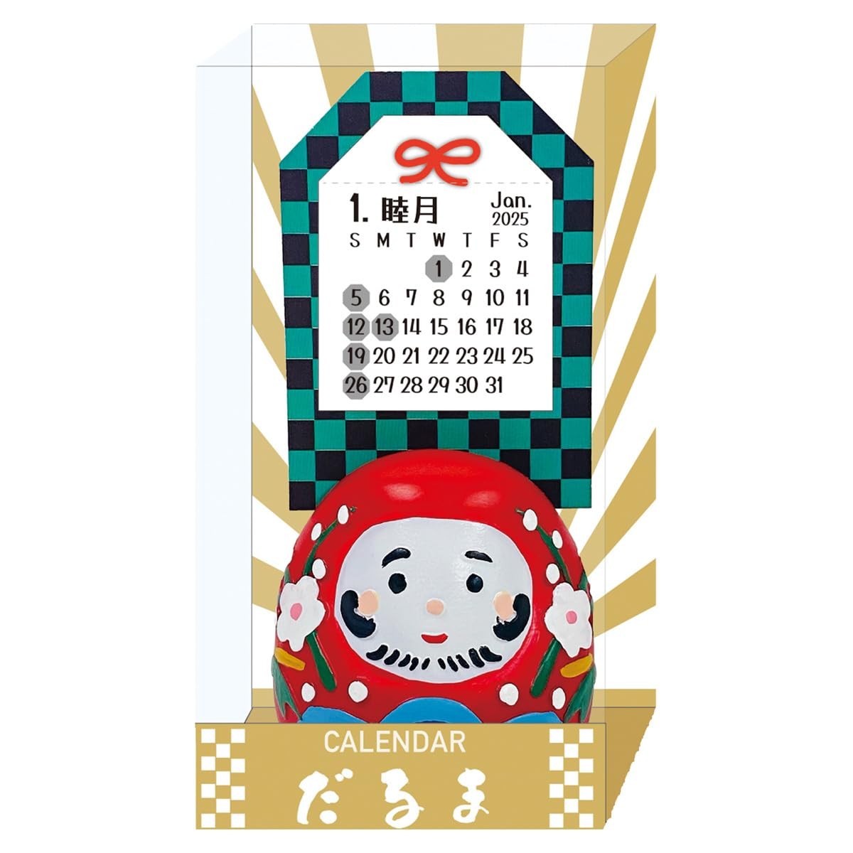 2025 Mamefuku Card Stand/Daruma Calendar No.113