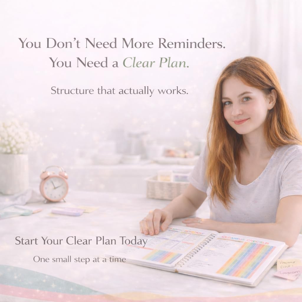 Durable Laminated Cover, For Adults, Schedule, Daily & Weekly To-do List