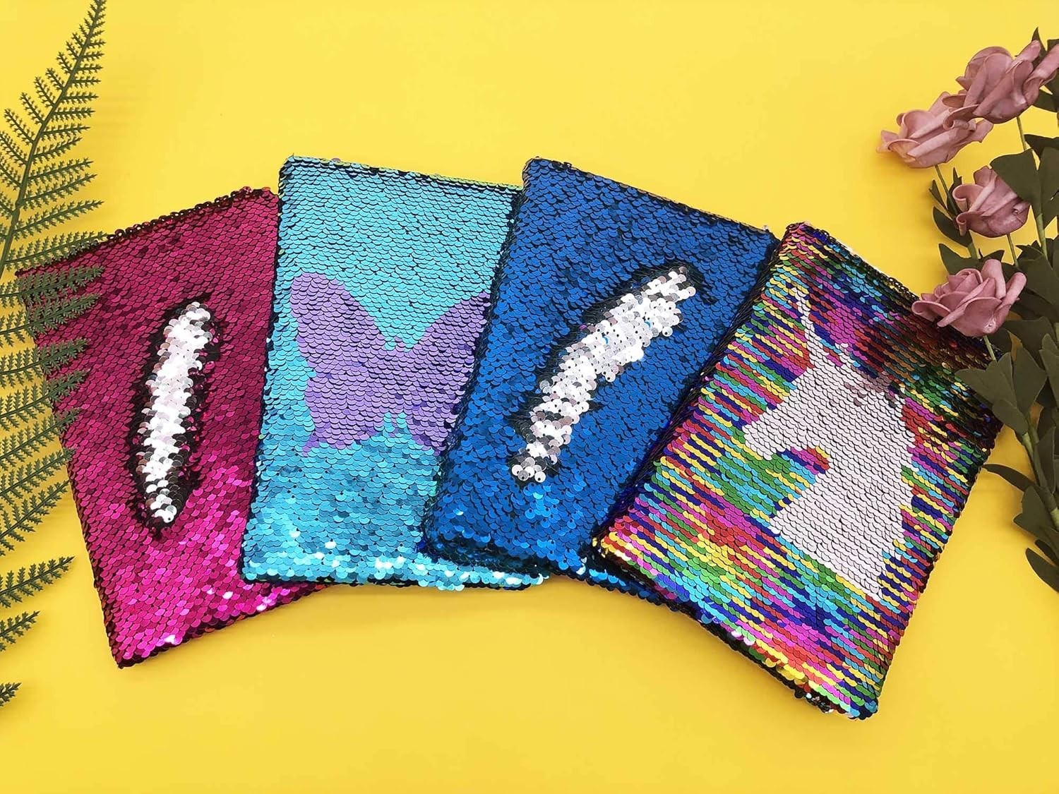 Sequin Girls Journal for Kids, 8.5×5.5 Inches 160 Lined Pages Diary for Girls…