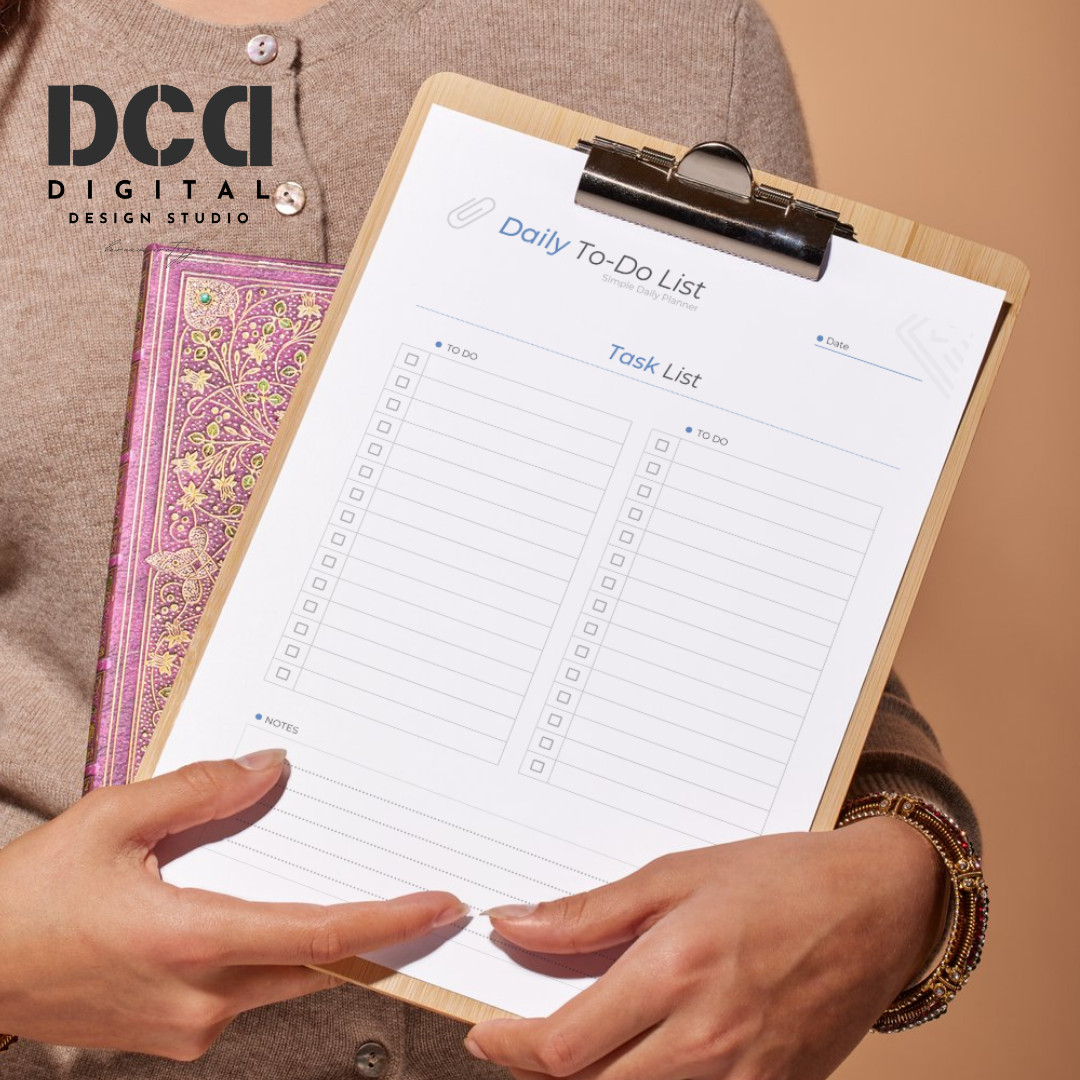 Printable Daily Digital Planner, Printable To-Do List, Digital product