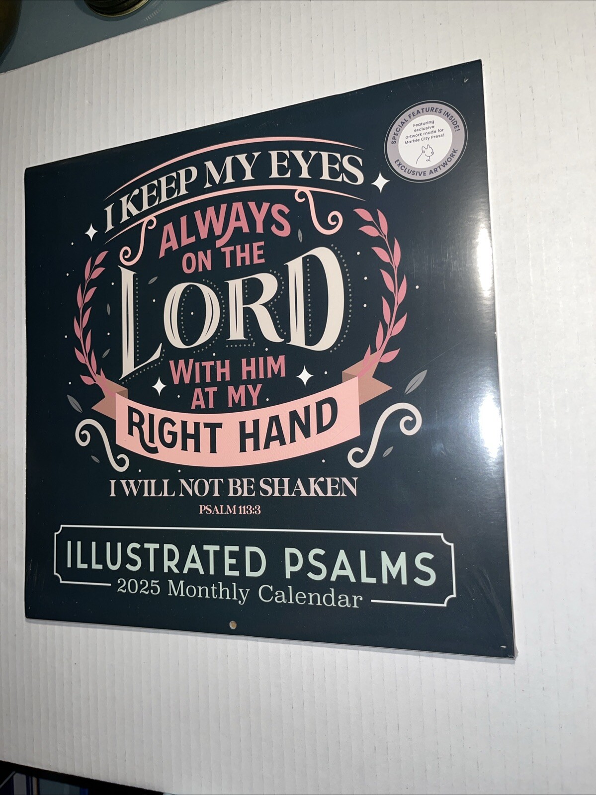 Illustrated Psalms 2025 Wall Calendar 12 Month Marble City Press |