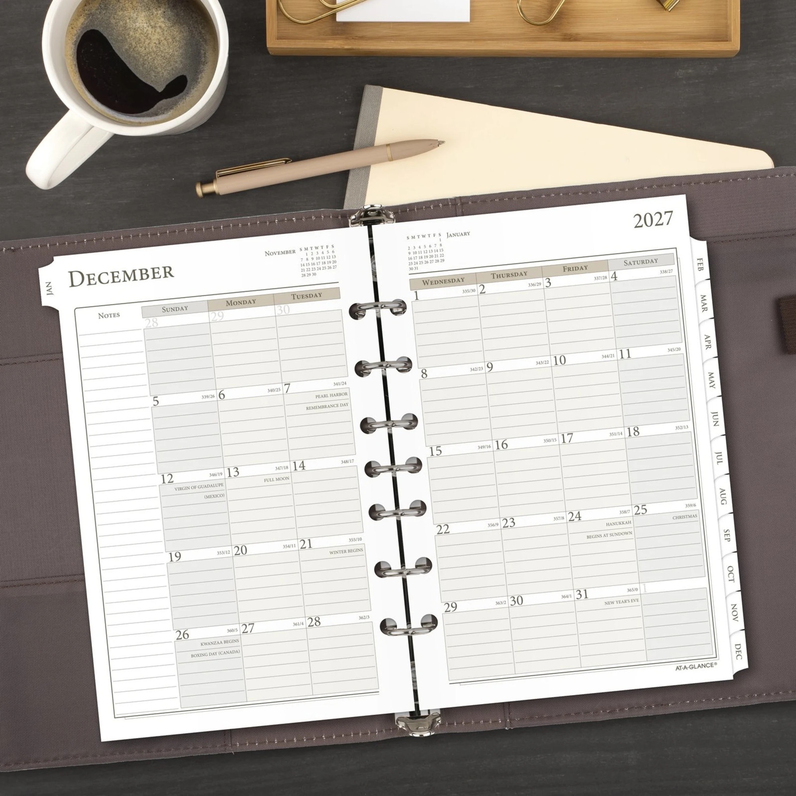 AT-A-GLANCE 2027 Daily Planner Two Page Per Day Refill, Loose-Leaf