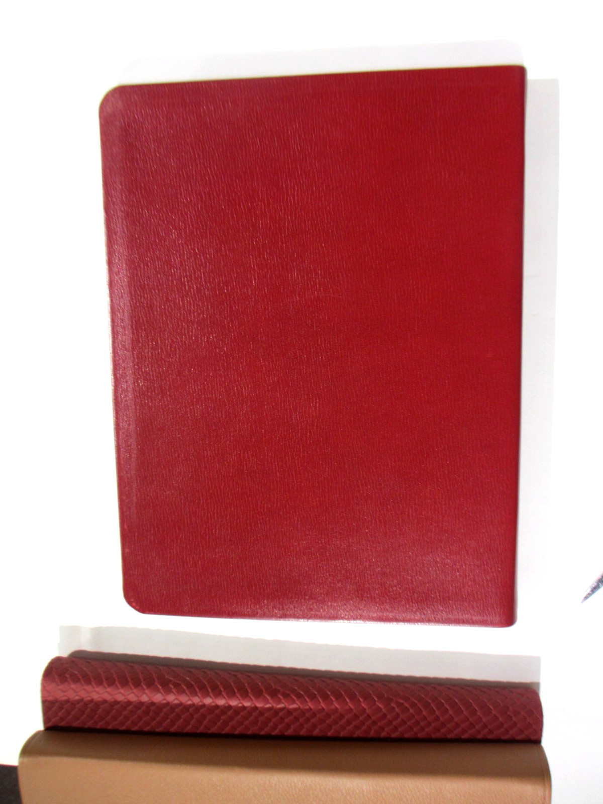 Graphic Image 9″ Journal Notebook Leather Soft Cover 224 UNLINED Pages RED