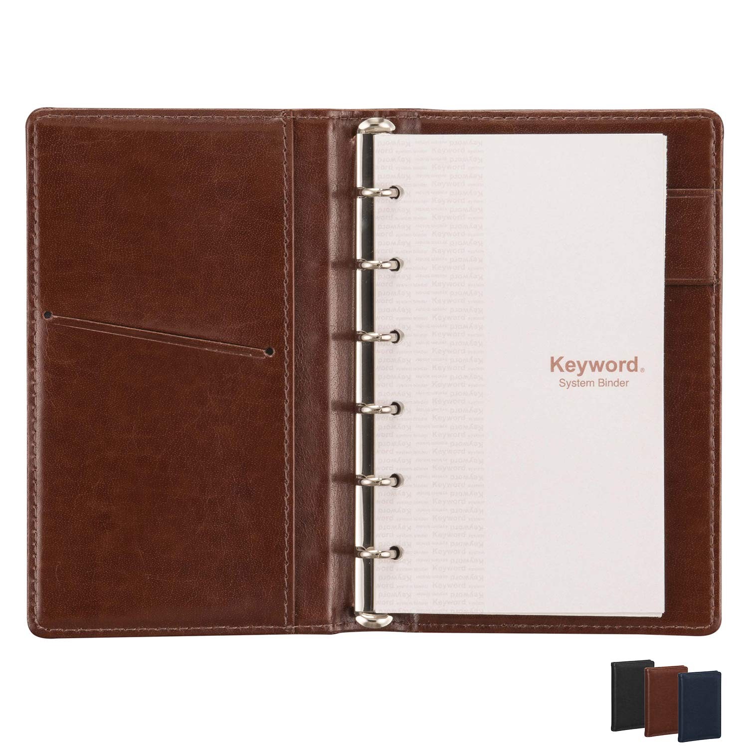Reimei Fujii System Notebook Keyword Pocket Just Refill Size Black