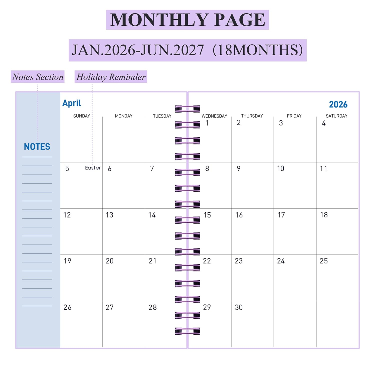 Daily Planner 20262027, Weekly and Monthly Planner 20262027 Academic Year, Ja…
