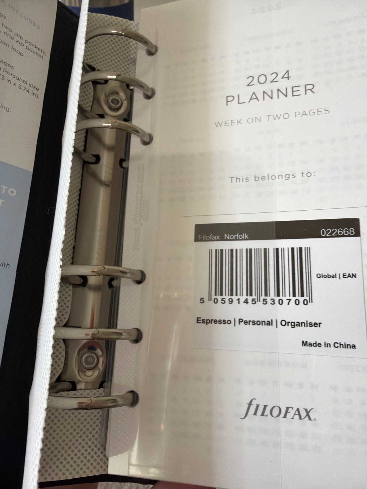 Filofax Norfolk Personal Size – Espresso
