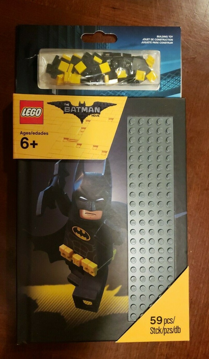 Retired Brand New LEGO (853649) The LEGO Batman Movie Notebook With Stud Cover