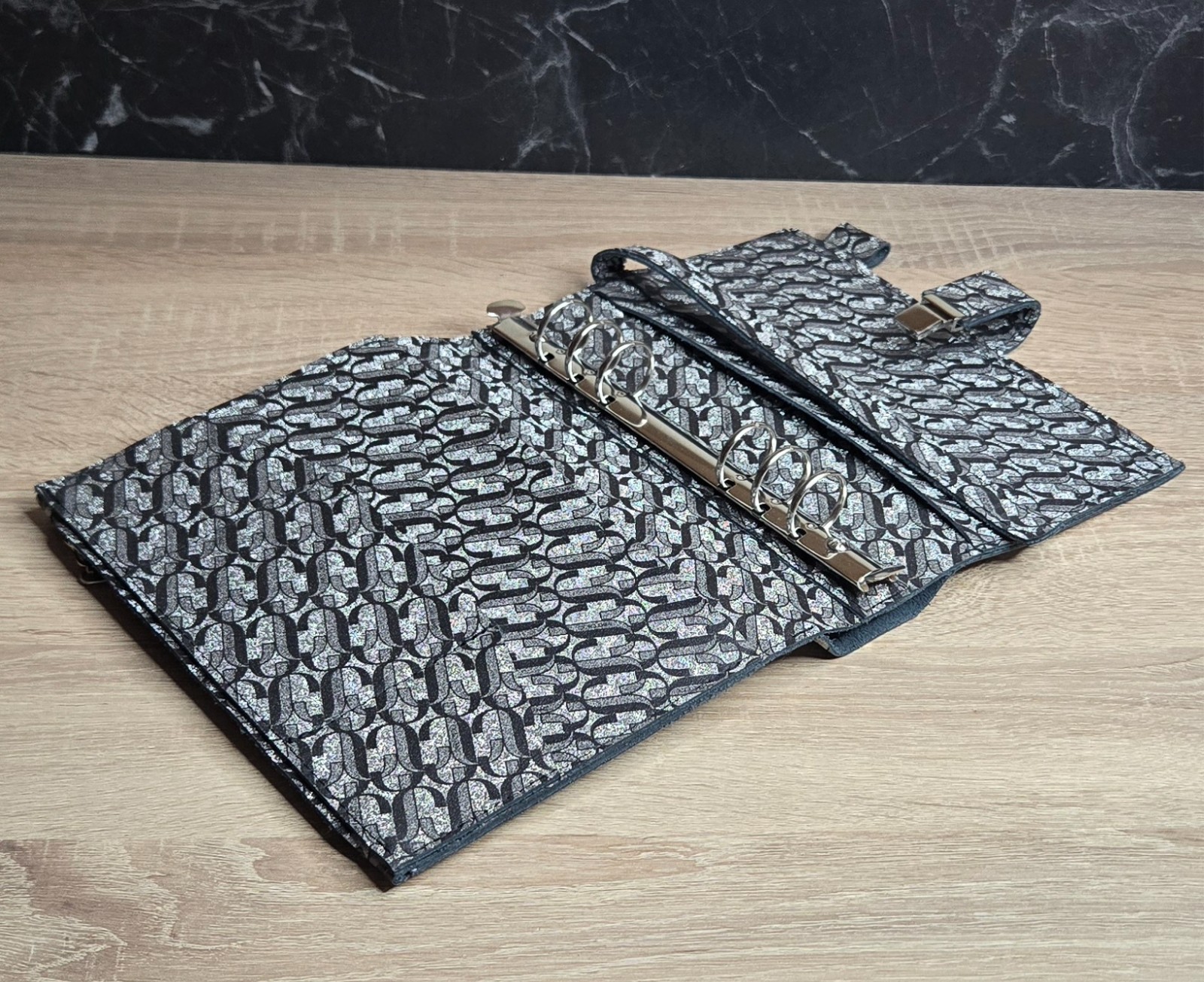 Grey shine Leather Cover planner A5 – Oops Shop just cover