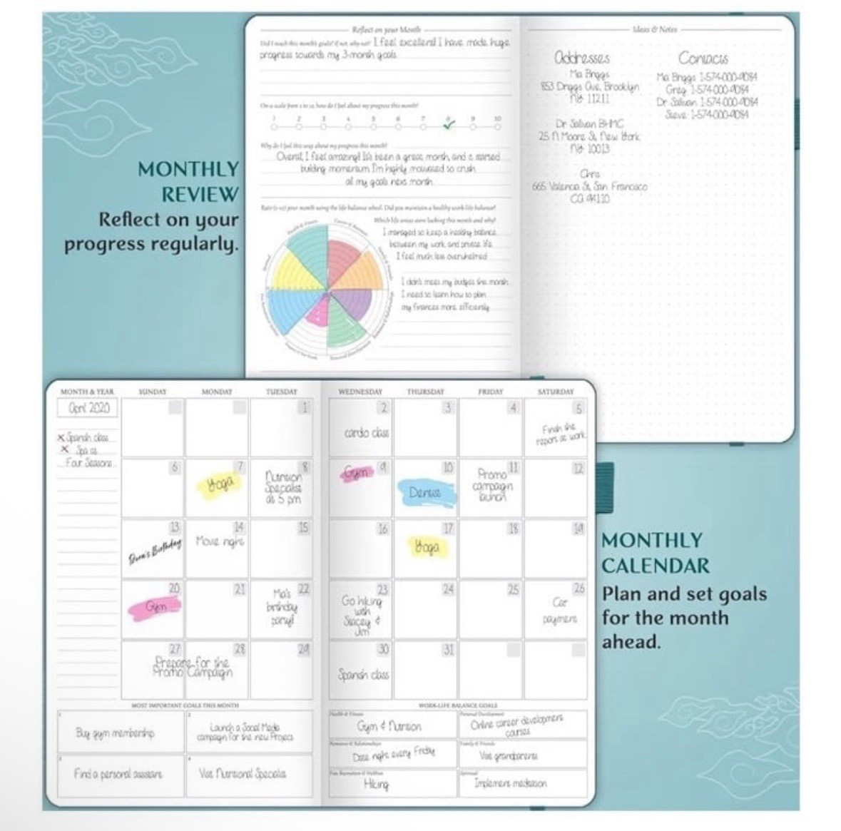 Legend Planner | Dated Planner 2026 | A5 5.5×8.3 | Dark Teal & Gold | SEALED