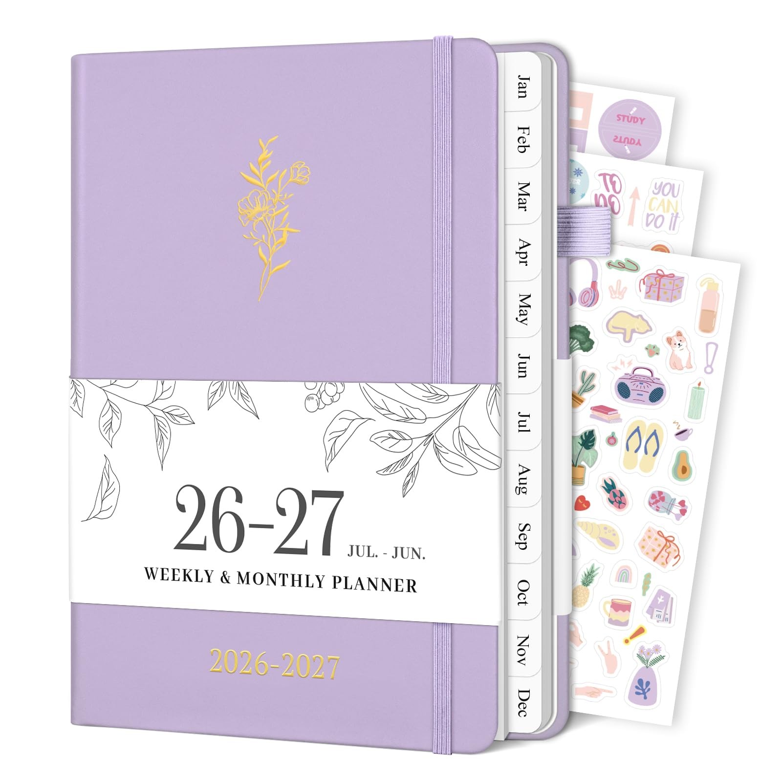 Planner 2026-2027, Weekly and Monthly Medium(5.8″×8.3″)2026-2027, Purple