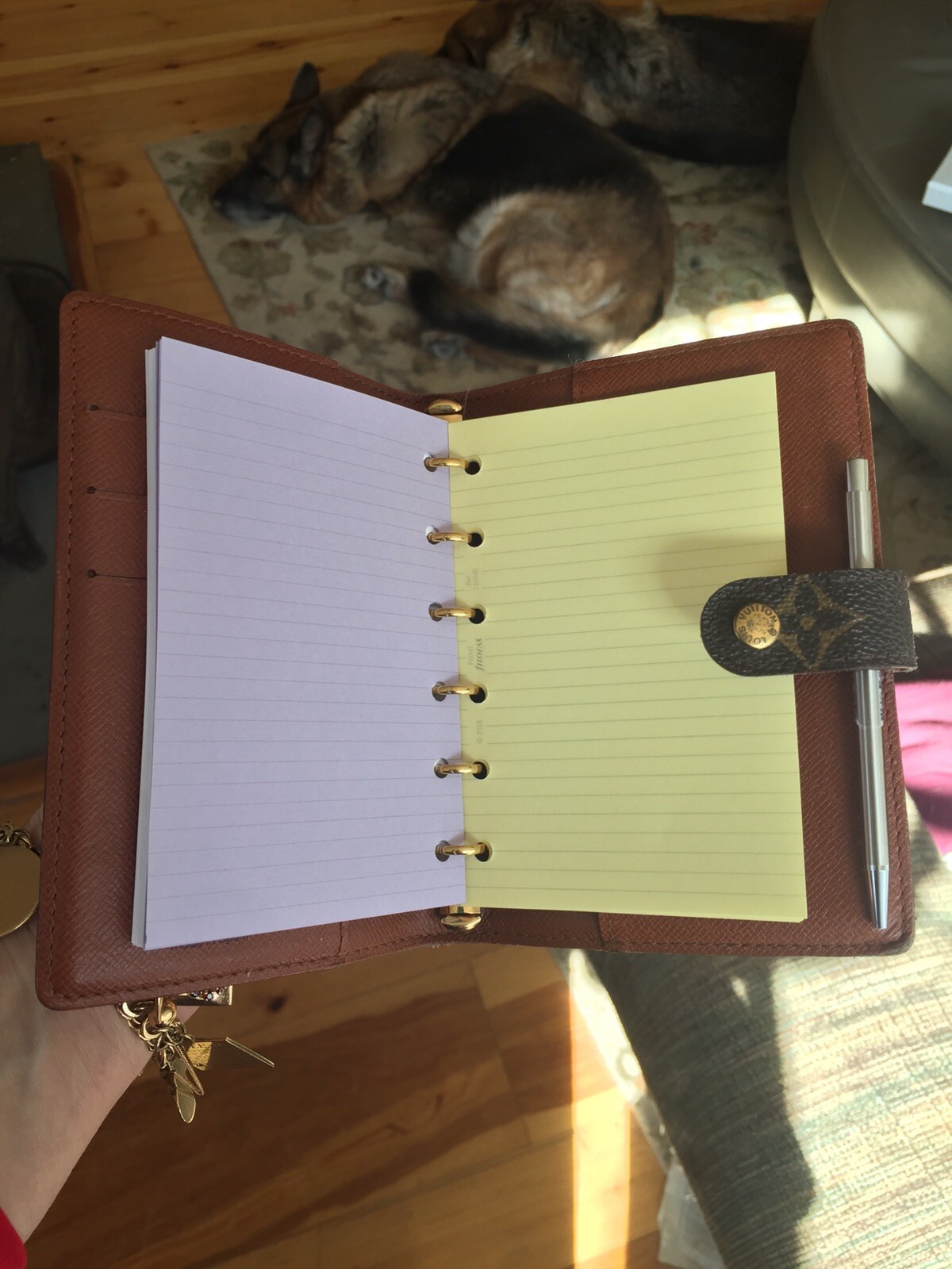 fits Louis Vuitton PM Small LV Agenda: Planner Refill Paper +Pouch + Insert Pen