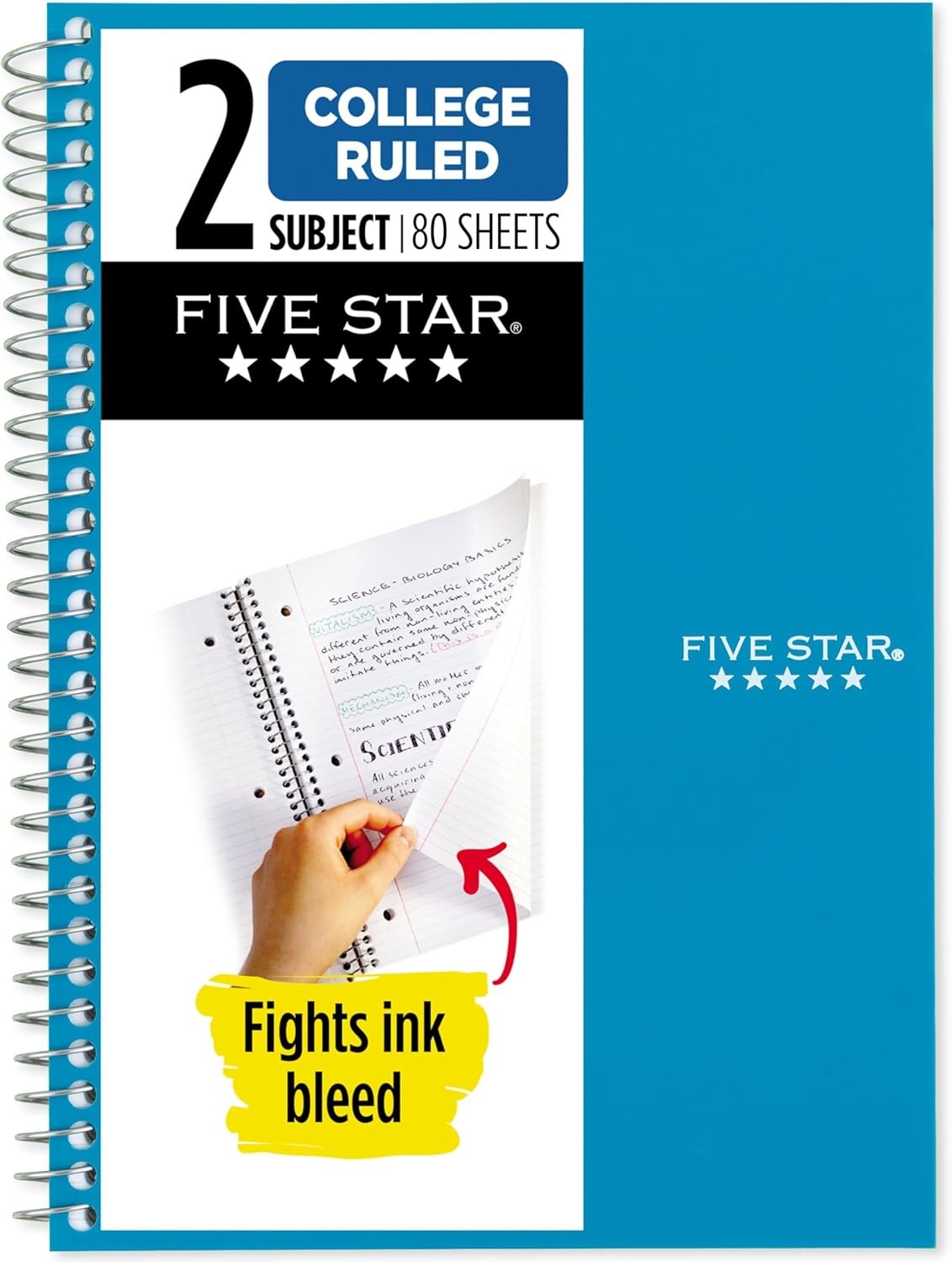 Spiral Notebook – Notebook Journal for Writing, 6.2” X 8.4” College Ruled Note