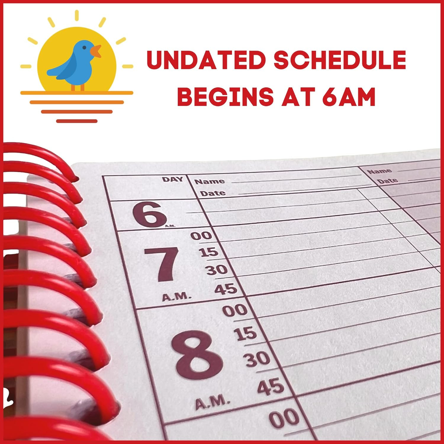 Business Appointment Book and Daily Planner – Undated Appointment Book, Hourly P