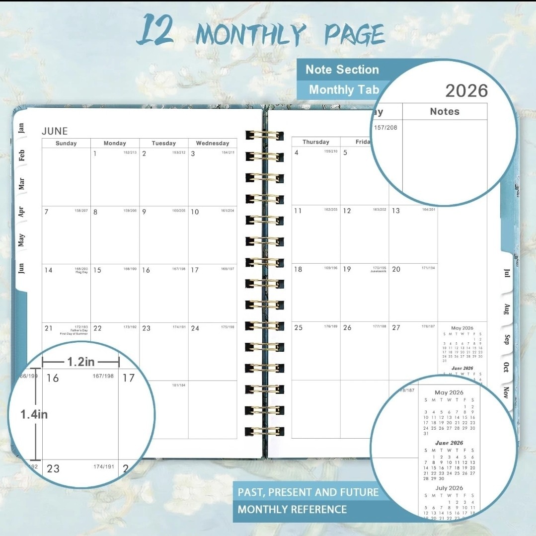 2025 Planner Weekly and Monthly Planner 2025, 6.4″ x 8.5″, Jan – Dec 2025, Calen