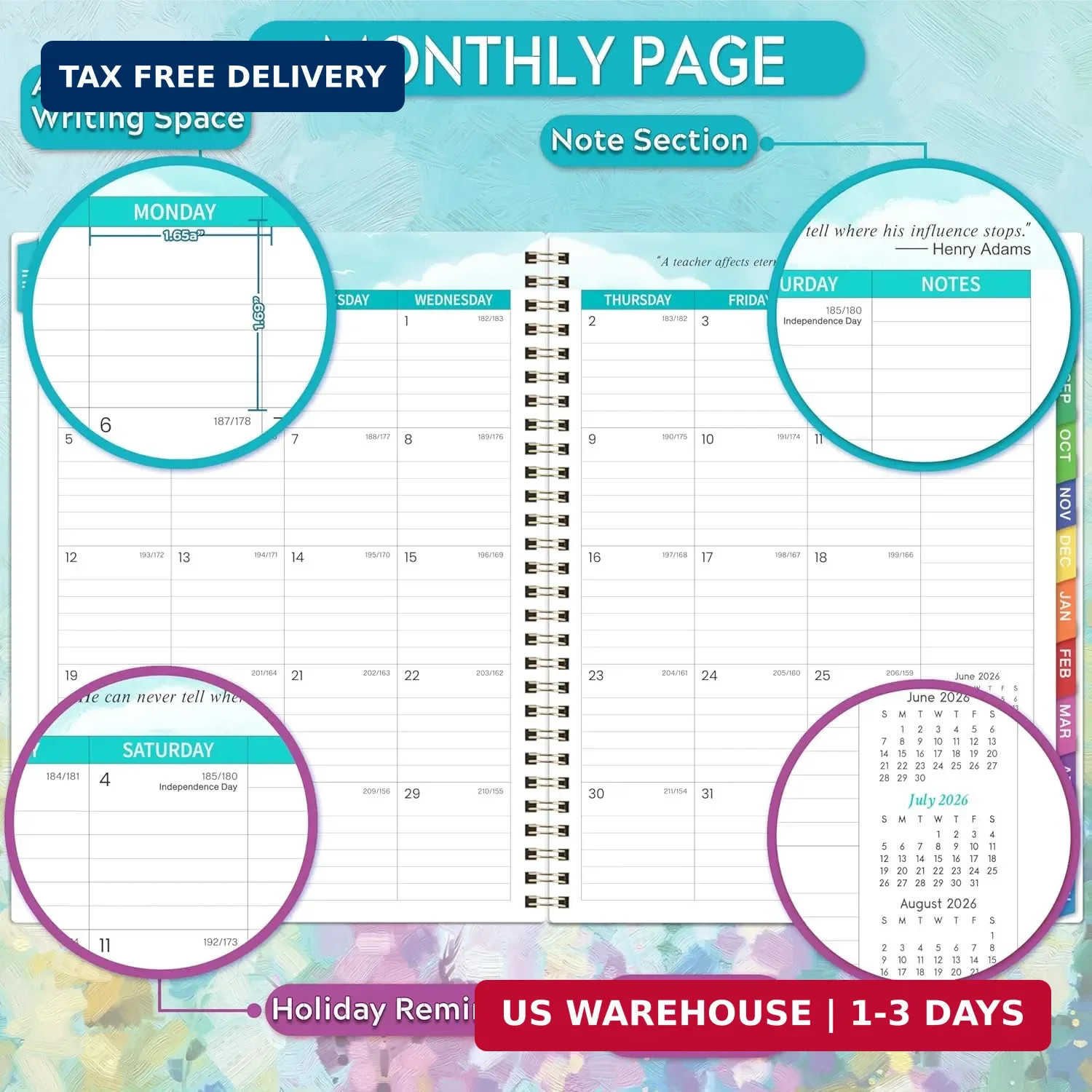 Teacher Planner 2026-2027 – Teacher Lesson Planner 2026-2027, July 2026 – June 2