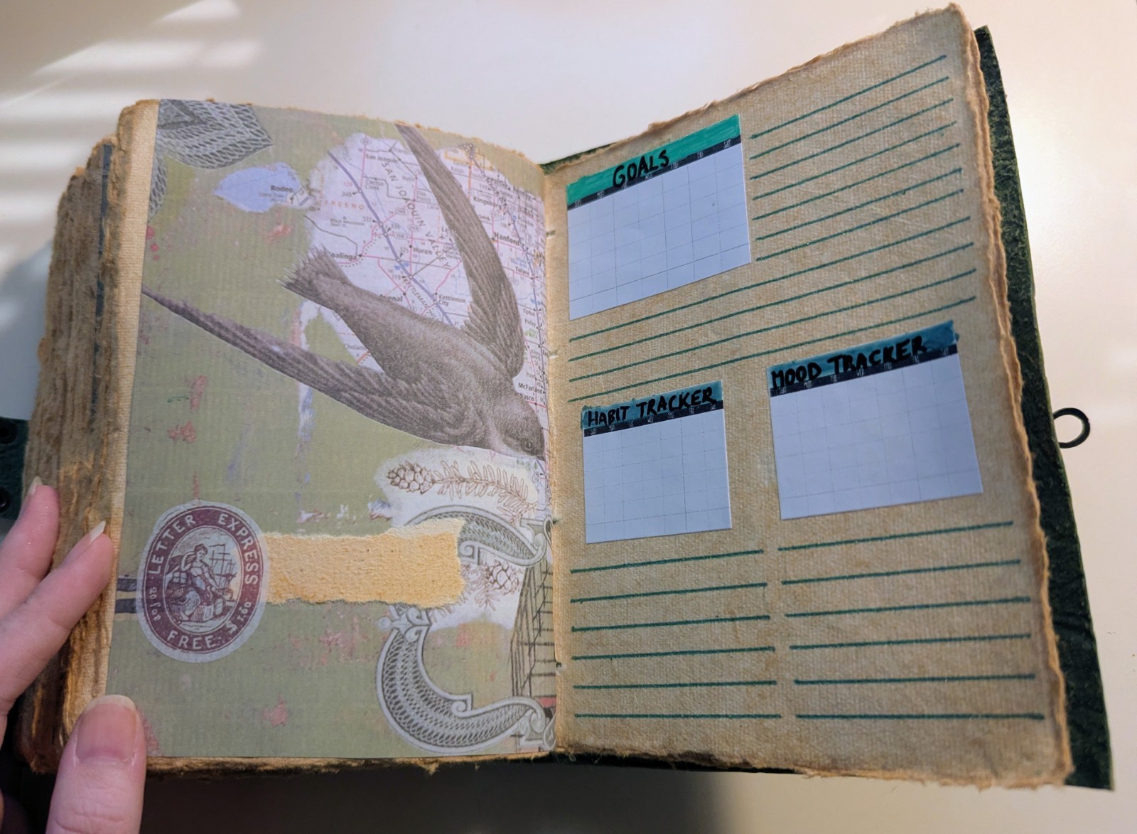 Undated 15 Month Planner Journal In Nature Green Floral Unique