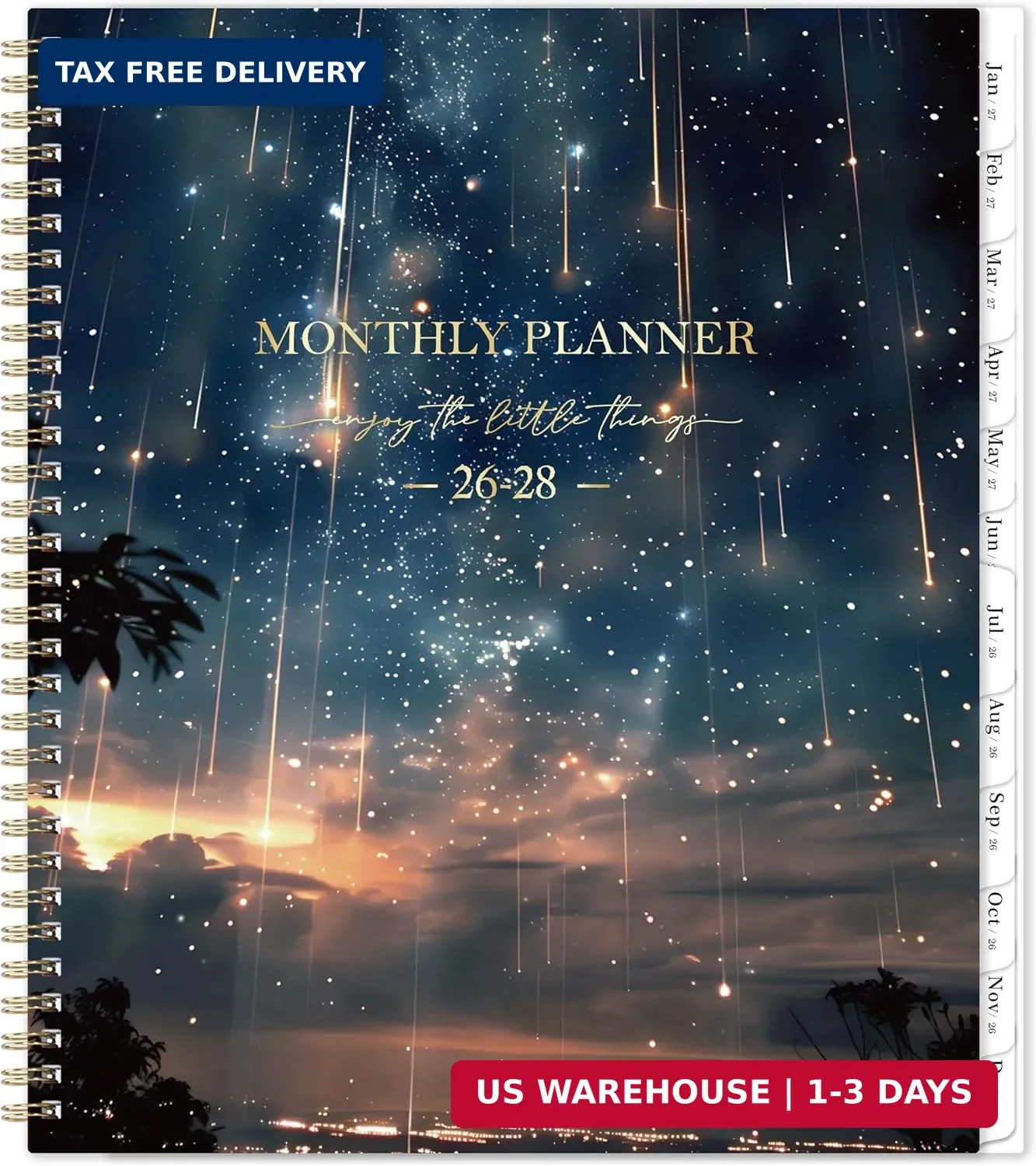 Monthly Planner 2026-2028 – 2 Year Planner 2026-2028, Jul.2026 – Jun.2028, 9″ x